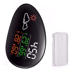 Multifunction Wireless Automatic Weather Station with hygro-thermometer, color LCD display